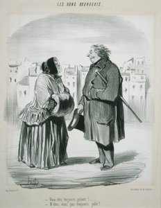 Les Bons Bourgeois- Du er altid galant! af Honoré Daumier